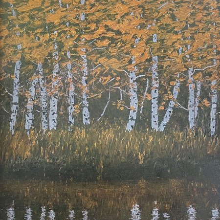 FALL ASPENS ALONG INDIAN CREEK 